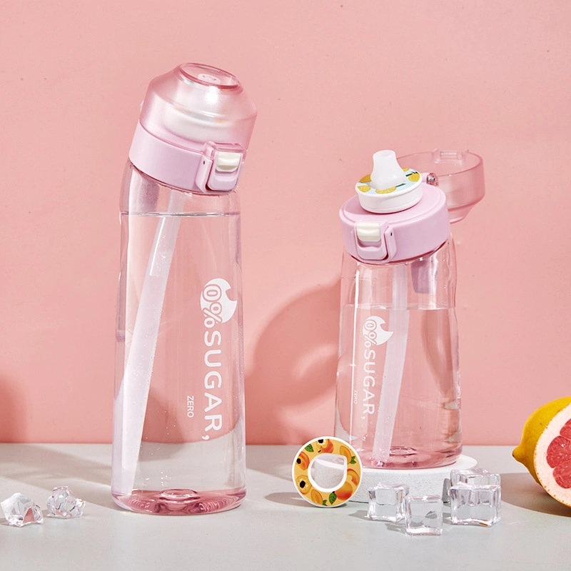 New Food Grade Airs up Flavoured Water Bottle Plastic Water Bottle with Flavor Pod