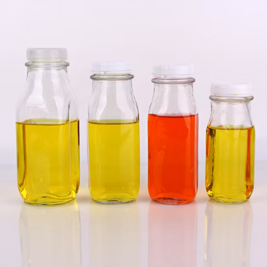 卸売 1 リットル正方形透明ガラスミルクボトル 240 ミリリットル 360 ミリリットル 400 ミリリットル 500 ミリリットル 930 ミリリットルミルクジュースガラスボトル