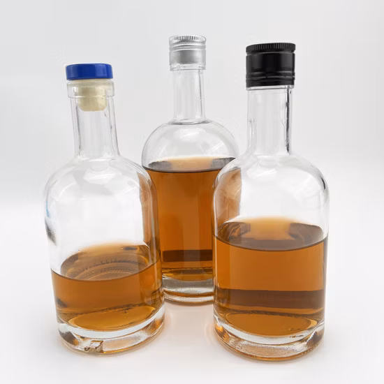 カスタムロゴエンボスクリア 500 ミリリットル 700 ミリリットル 750 ミリリットルラムテキーラジンブランデーラムウイスキーウォッカリキュールスピリッツガラスボトル