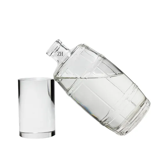 クリアブランデーガラスウォッカボトル、ウイスキー、ジン、ラム酒、テキーラ、700ml、750ml