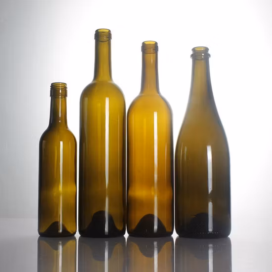 187ml、375ml、750ml ダーク シャンパン グリーン ワイン ブルゴーニュ ボルドー ボトルを装備