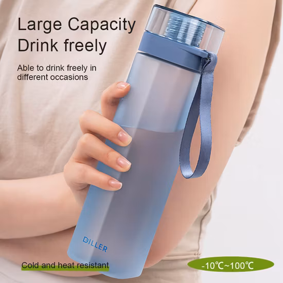 卸売マット トリタン BPA フリー ポータブル スポーツ ウォーター ボトル ロープ付き