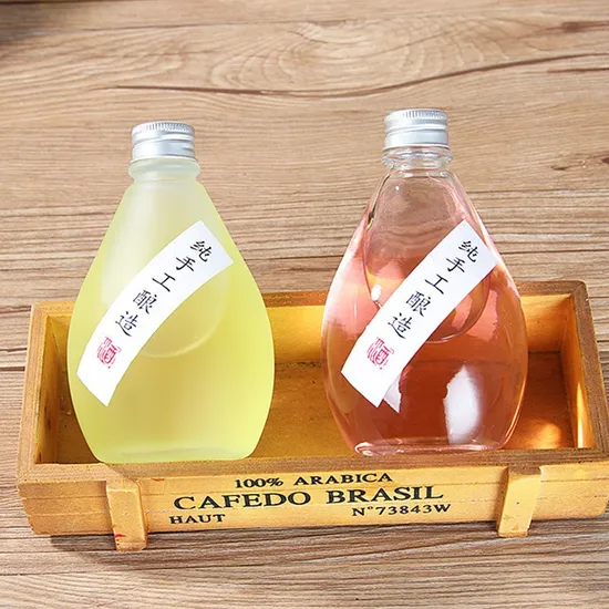 パーソナライズされたガラスジュースボトル/ドリンクボトル/ミルクガラスボトル/コーヒーガラスボトル